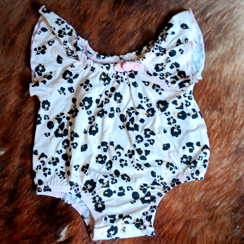 Mud Pie NWT Bamboo Leopard print Bubble - Picture 1 of 5
